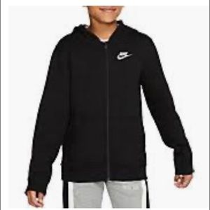 Nike youth therma fit black zip up sweatshirt
